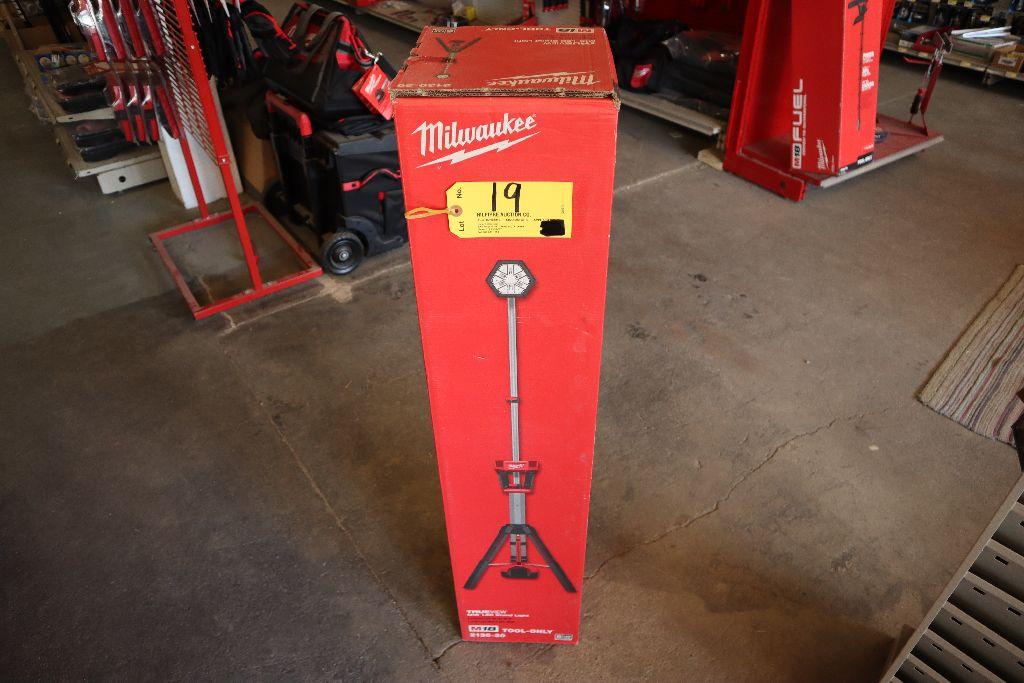 Milwaukee M18 LED stand light, model 2130-20.