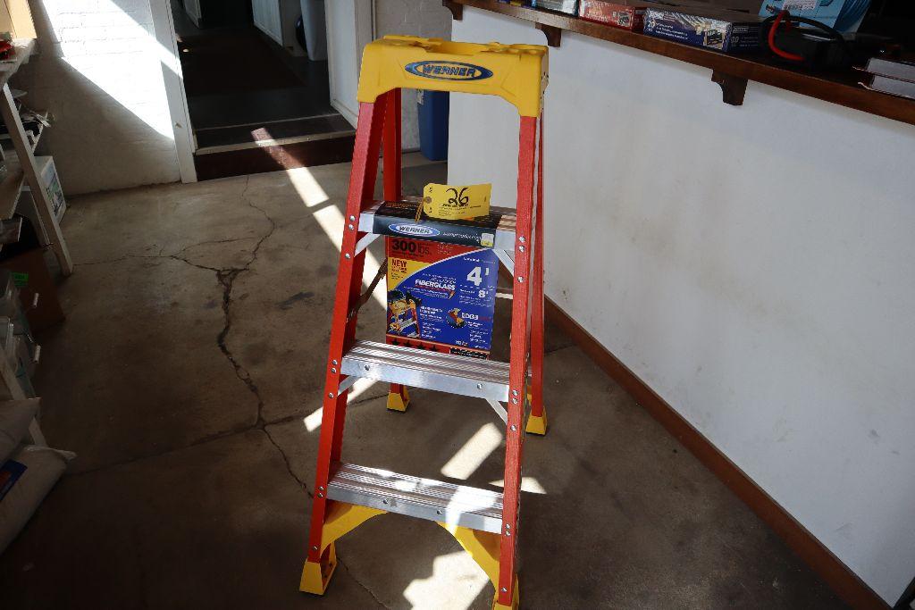 Werner 4' step ladder model 6204.