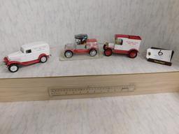 Vehicle Banks: 1986 National Cattle Congress; 1849-1985 Janesville, Ia; Be