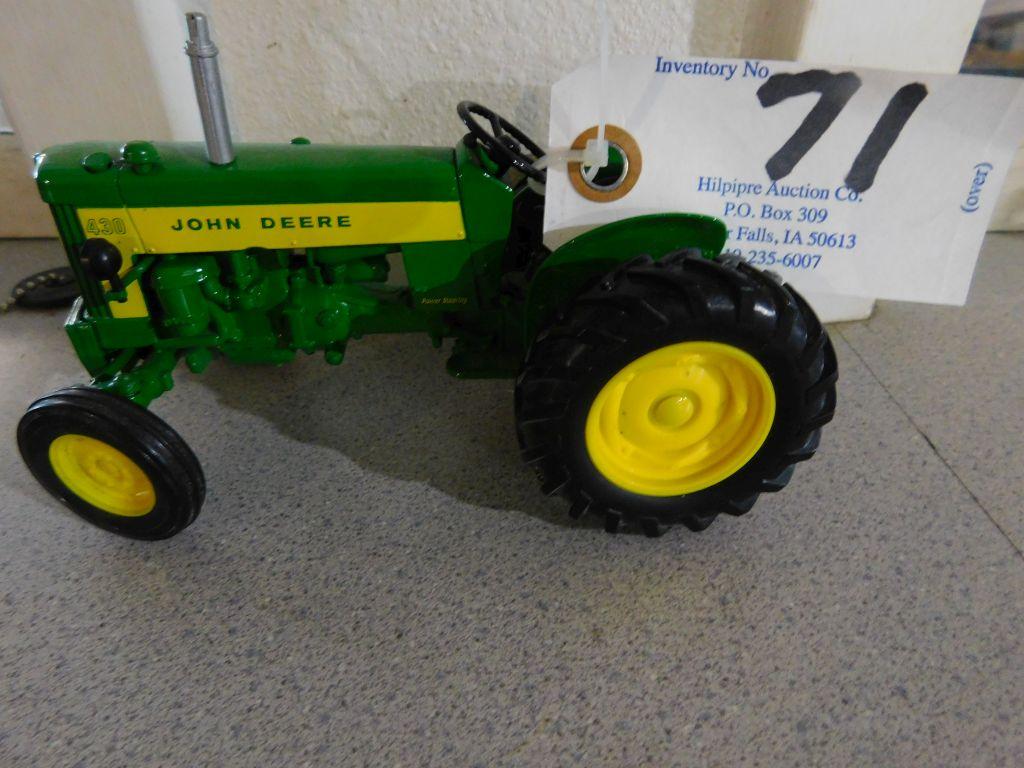 John Deere 430 Tractor Wide Front Scale Model.