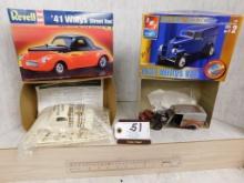 1941 Willys Toy Street Rod; 1933 Willys Toy Van. (2)