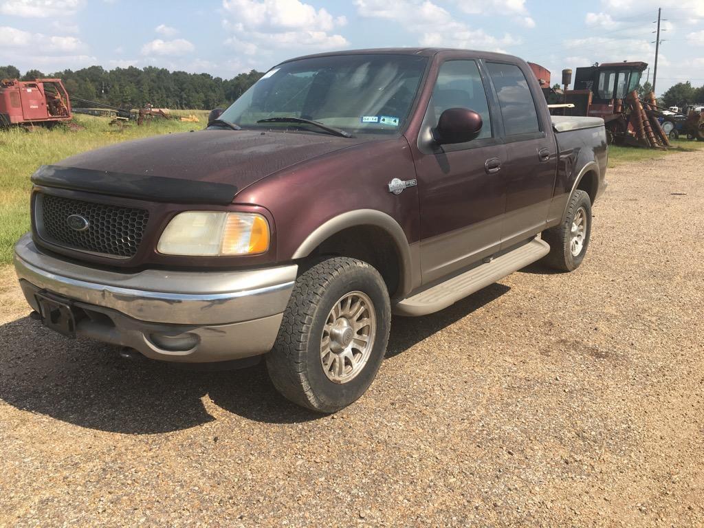 2001 Ford F-150 Pickup Truck, VIN # 1FTRW08L61KB09539