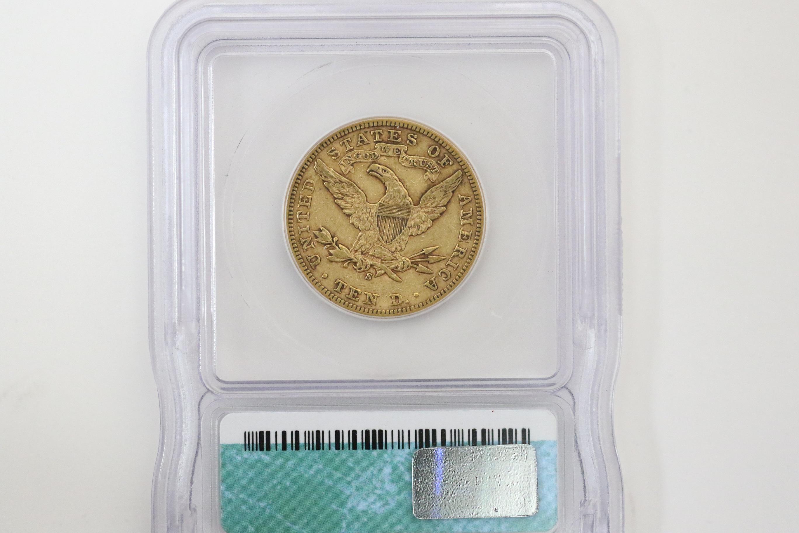 1899 S $10 Gold Coin, Liberty Head