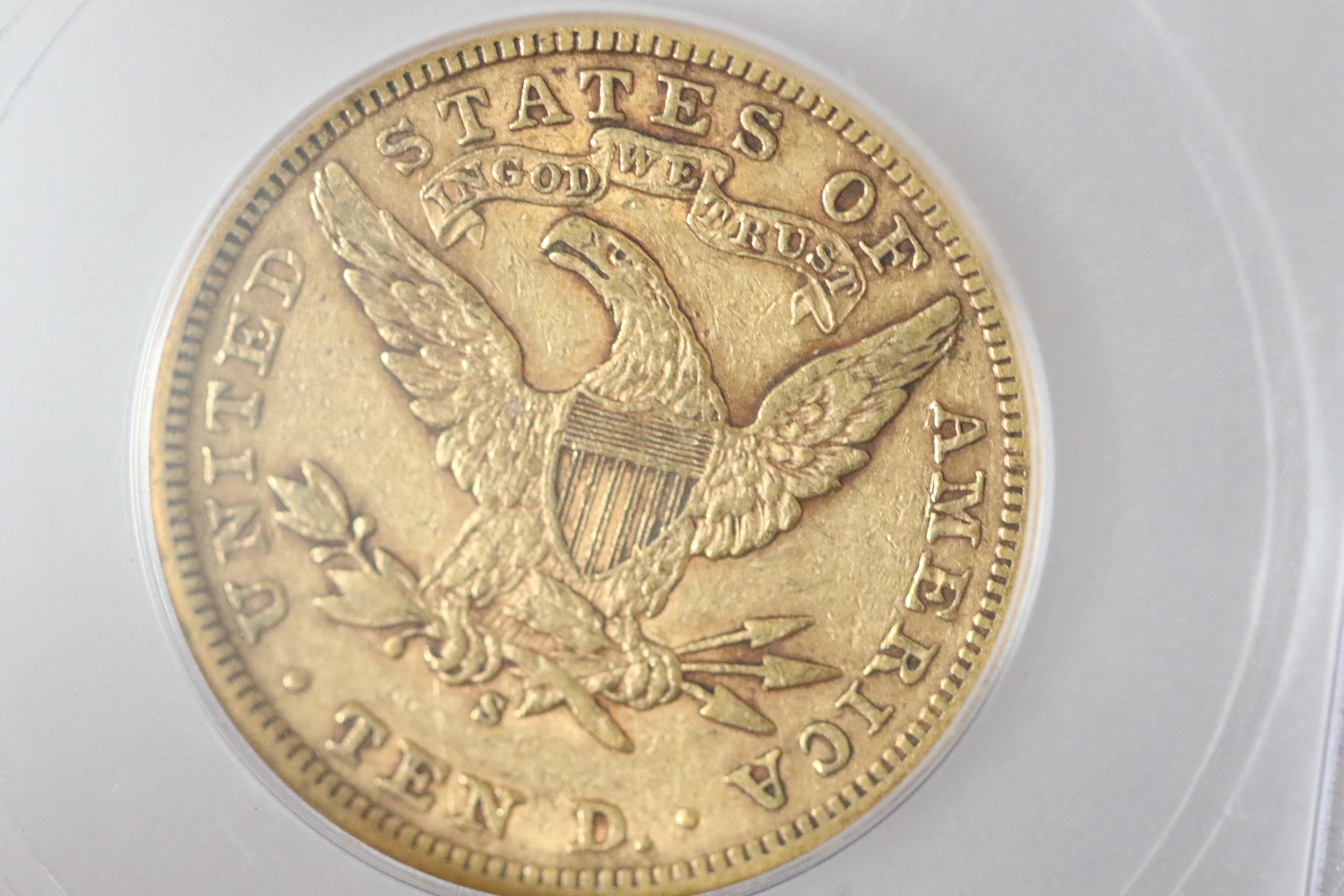 1899 S $10 Gold Coin, Liberty Head