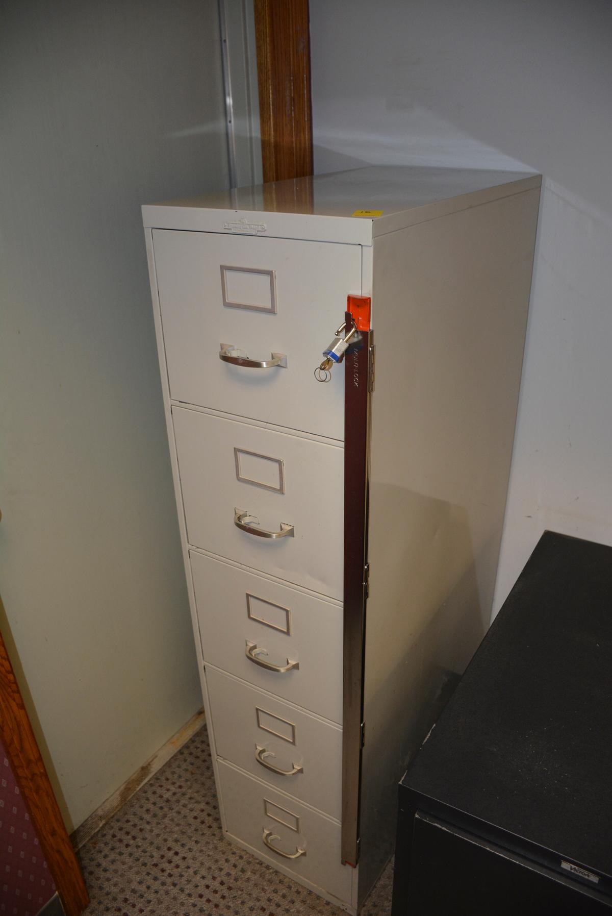 5 DRAWER LOCKABLE FILE CABINET