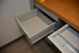 STEEL CASE TWO DESK OFFICE SYSTEM