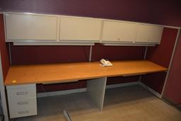 STEEL CASE TWO DESK OFFICE SYSTEM