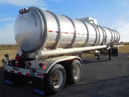 2015 BRENNER TANKER TRAILER, 8820 GAL CAP., L OR R LOAD/UNLOAD, 4" HYD. PUM