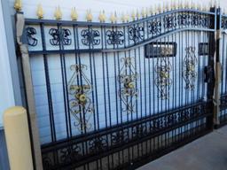 2 - 10' DECORATIVE IRON GATES