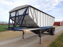 DOONAN 22' PUP 600 BU. GRAIN TRAILER, AIR BRAKES, STEEL/ALUM. COMBO