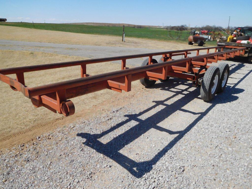 6 BALE IN-LINE HAY TRAILER, TA