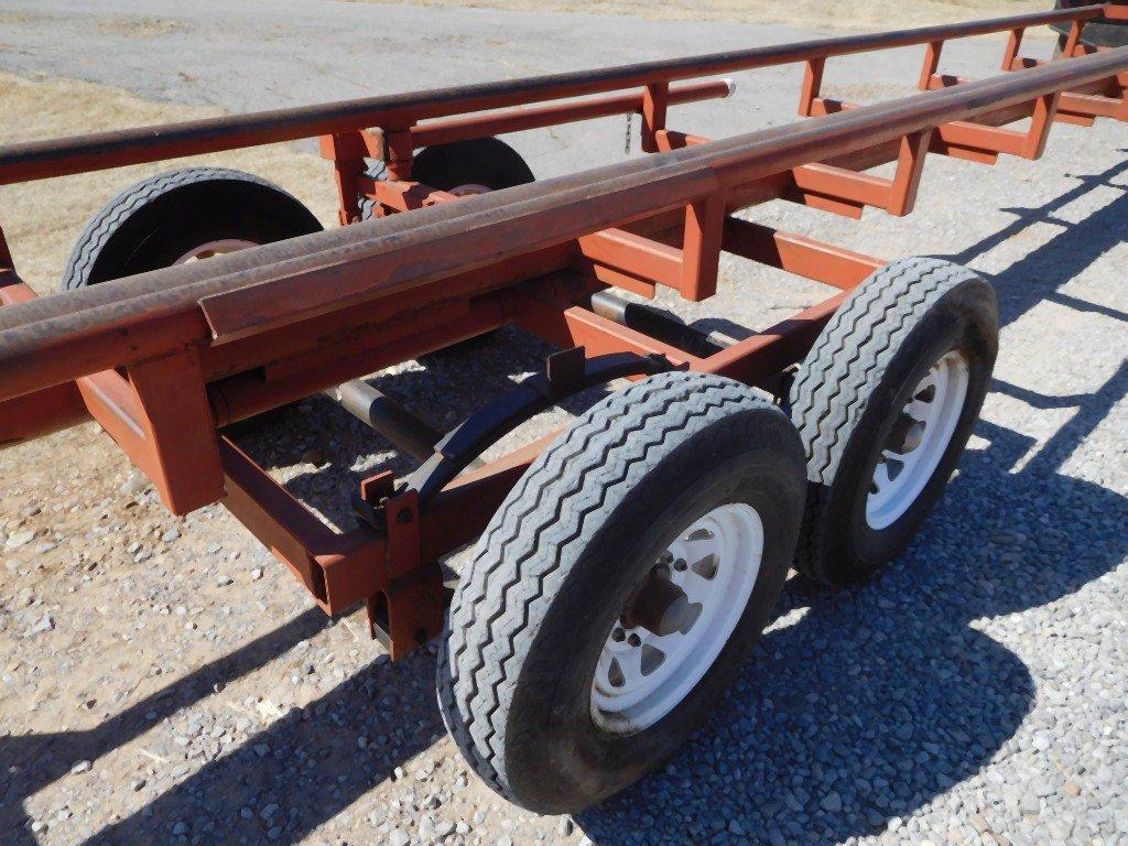 6 BALE IN-LINE HAY TRAILER, TA