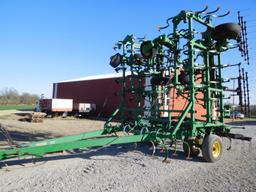 JAVORSKY 45' FIELD CULTIVATOR, S-TINE, QUAD FOLD, W/PICKERS