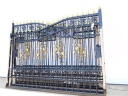 SET OF  2 -10' DECORATIVE IRON GATES