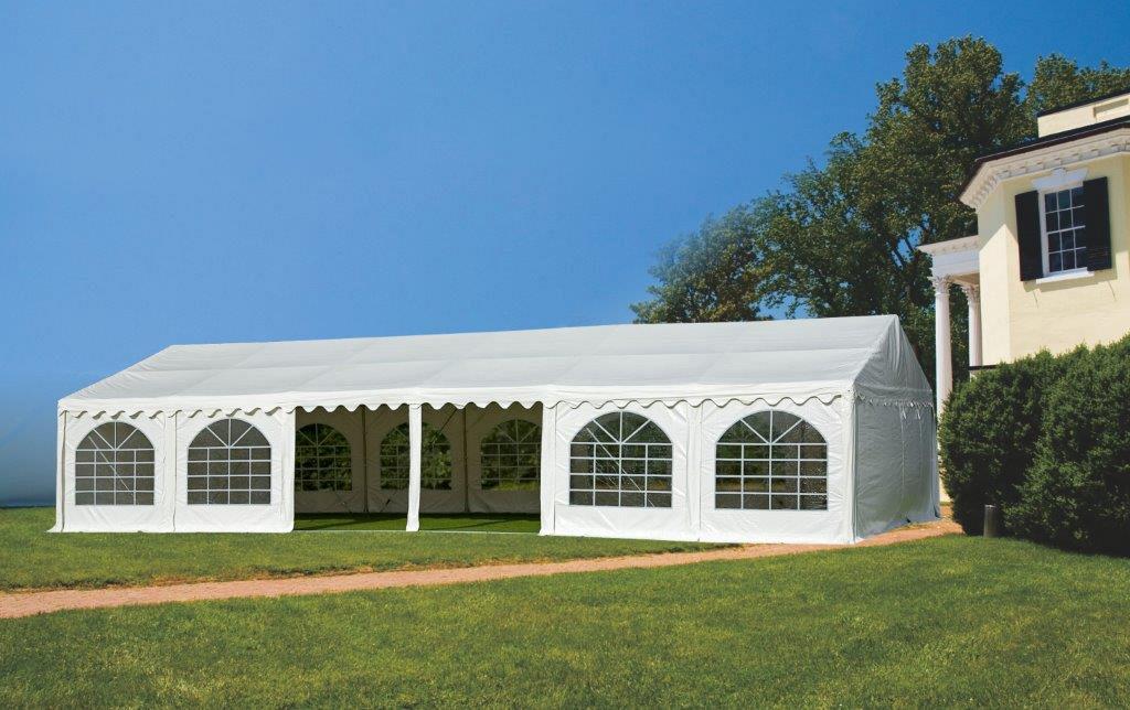 20' X 40' PARTY TENT, FULLY ENCLOSED, 800 SQ. FT., DOORS, WINDOWS, 4 SIDE W