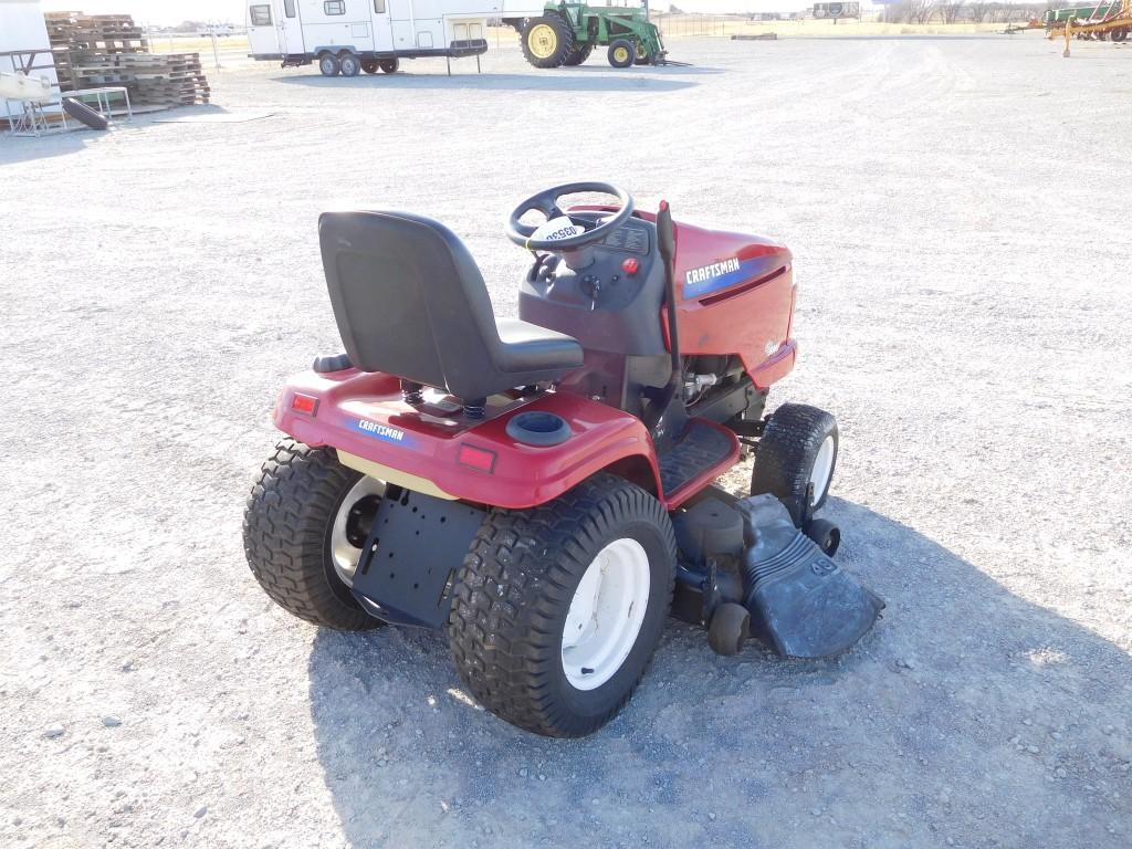 CRAFTSMAN GT 5000 RIDING MOWER, 24HP, 48" DECK, NEEDS CARBURETOR KIT