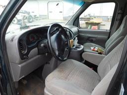 "2000 FORD ECON VAN, AUTO, GAS, DRIVER & PASSENGER SEAT ONLY, W/ELEC. WHEEL