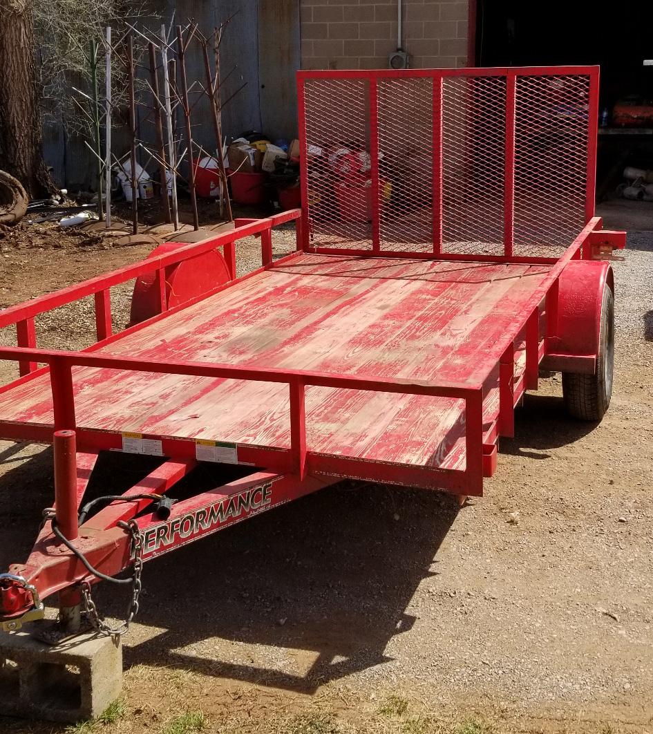 12' Utility Trailer, SA, Rear Gate/Ramp