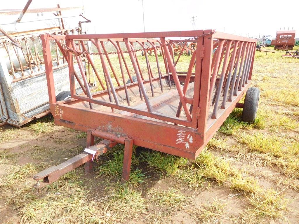 12' Single Axle Hay Feeder