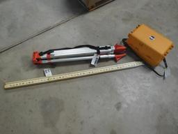 TOPCON LASER LEVEL W/TRIPOD & MEASUREMENT ROD