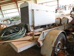 Lincoln SA200 Welder, Gas, Leads, Trailer Mounted