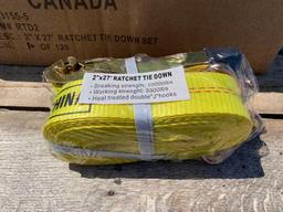 2" X 27' RATCHET TIE DOWNS ***SOLD TIMES THE QUANTITY***