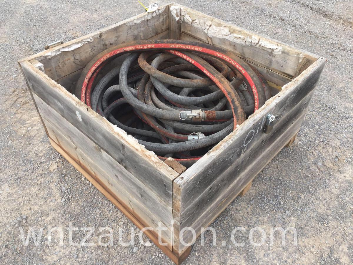 BOX OF MISC 200 PSI SUCTION HOSES