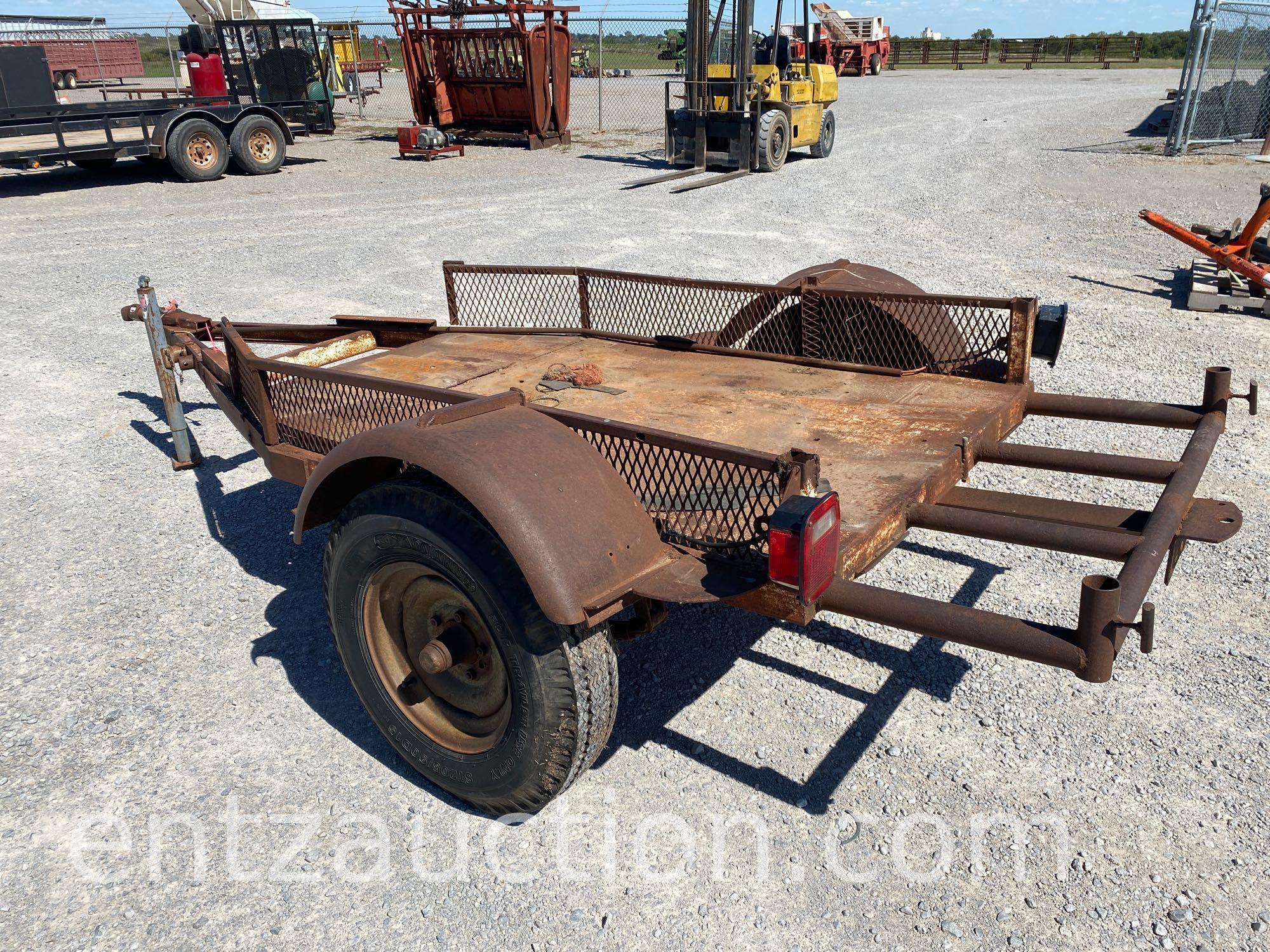 SHOPBUILT 4' X 8' UTILITY TRAILER, (R) NO TITLE, VIN:UNKNOWN