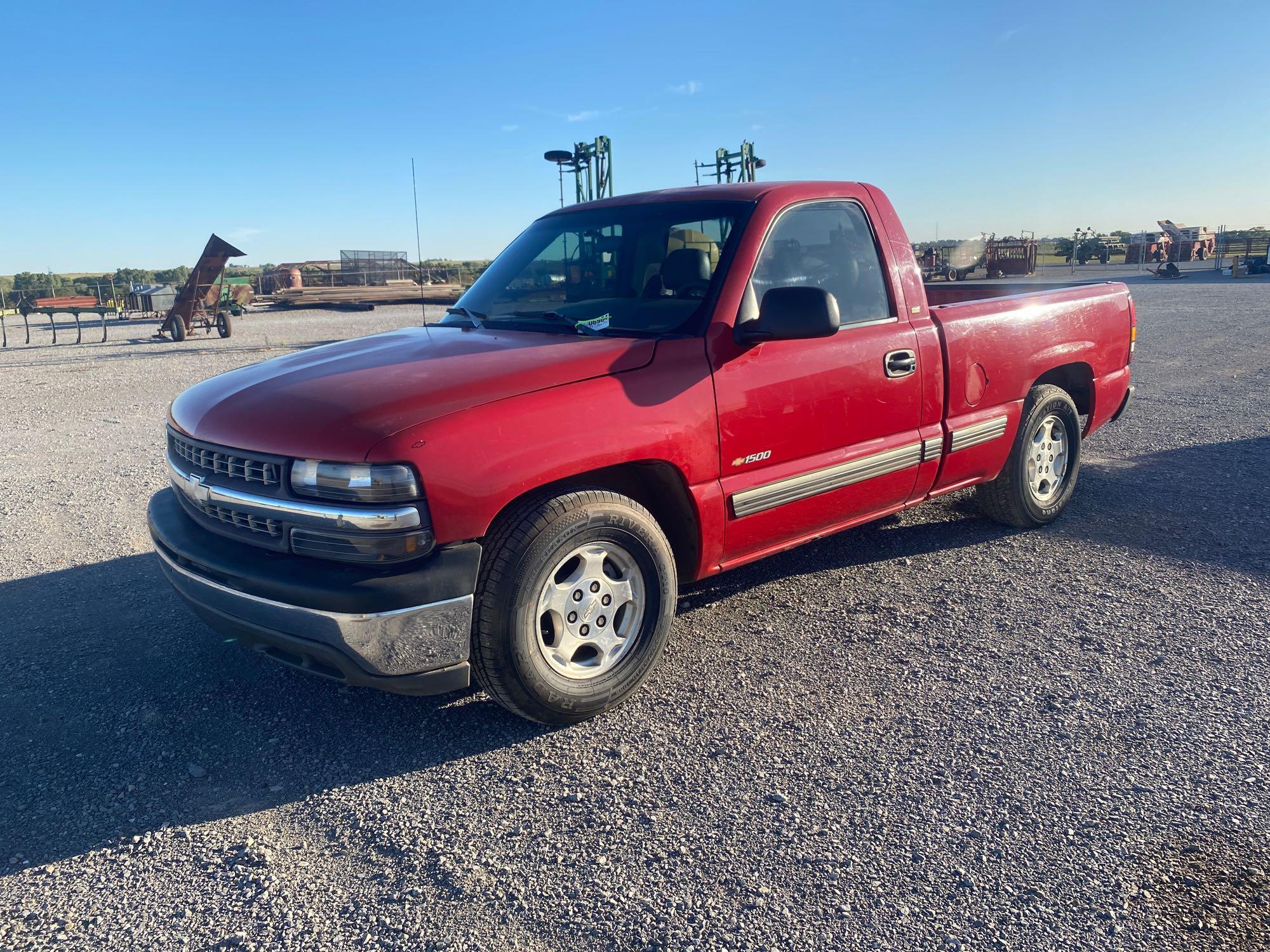 1999 CHEVY SILVERADO 1500 SINGLE CAB PICKUP,