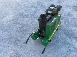 JD PORTABLE AIR COMPRESSOR, GAS, TWIN TANKS,