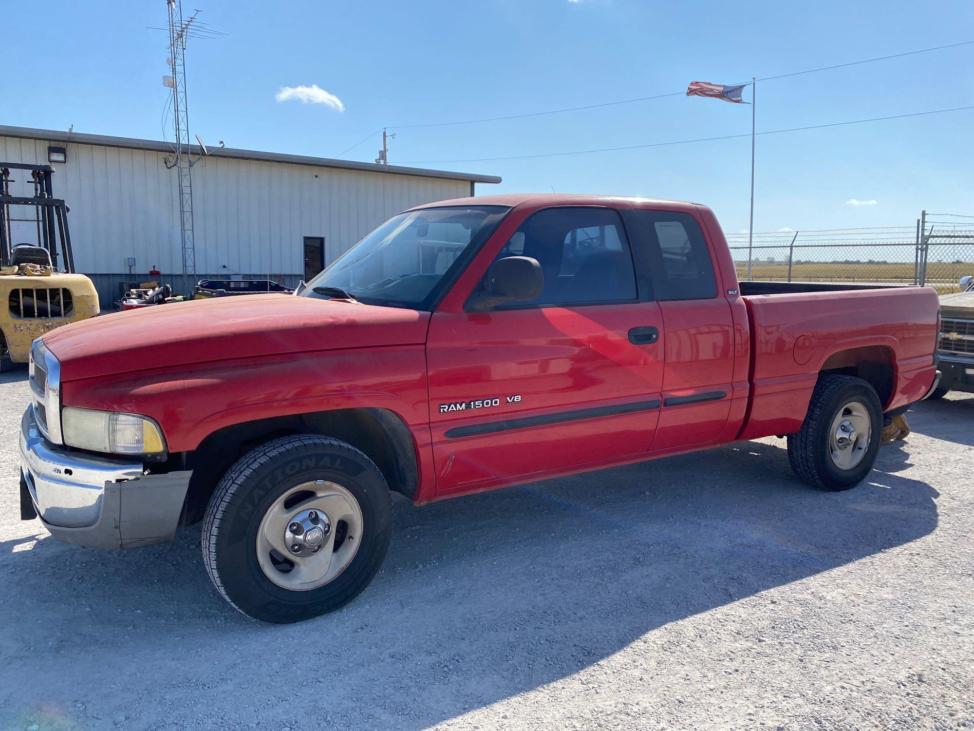 2001 DODGE 1500, LARAMIE SLT, EXT. CAB, SHORT BED,