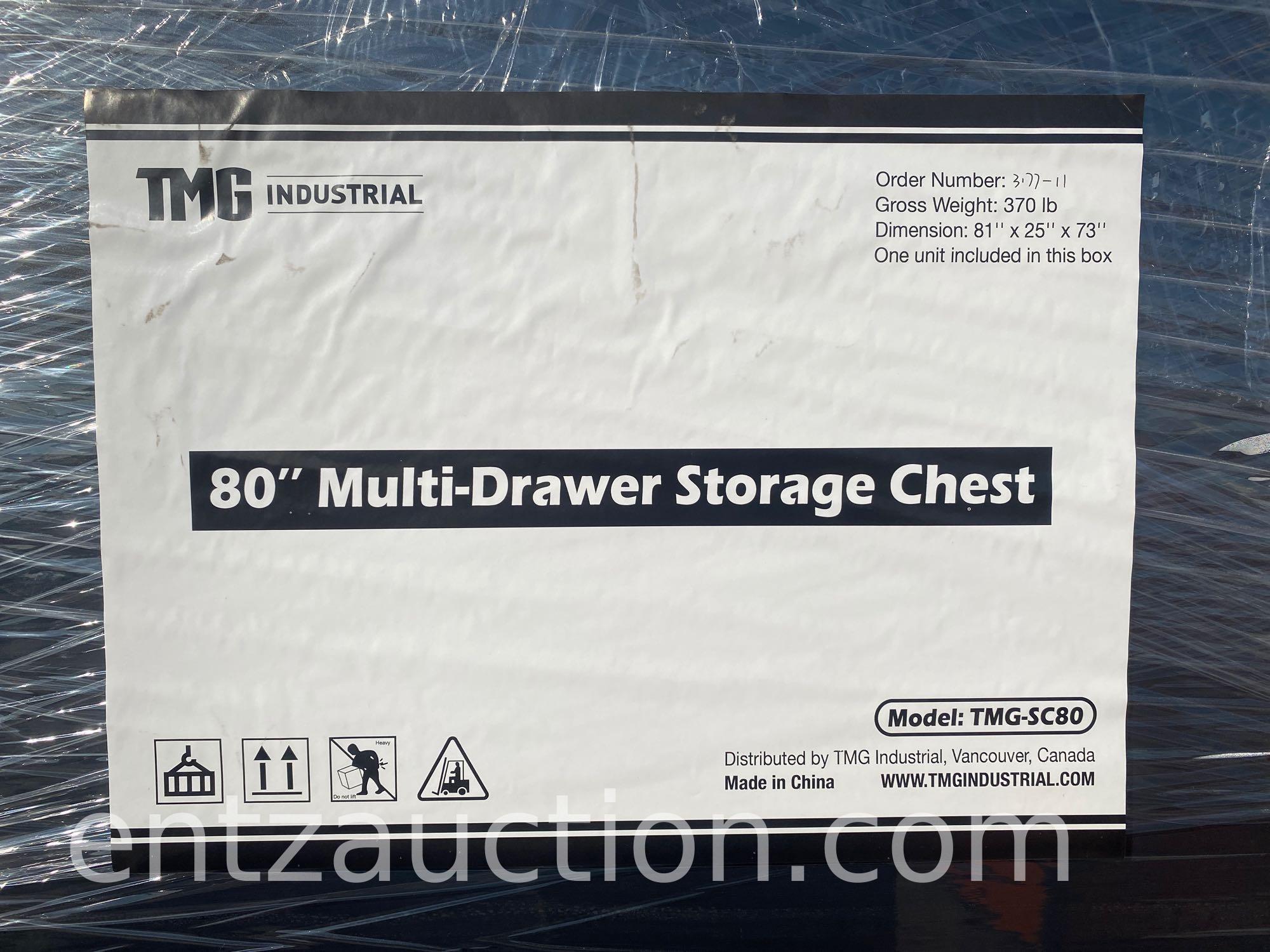 80" MULTI DRAWER STORAGE CHEST, UNUSED