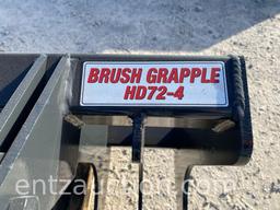 STOUT 72" HD BRUSH GRAPPLE, 4" OPENINGS, USSA, UNUSED