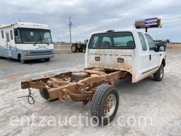 2000 FORD F250 EXTENDED CAB PICKUP, 4X4, V10,