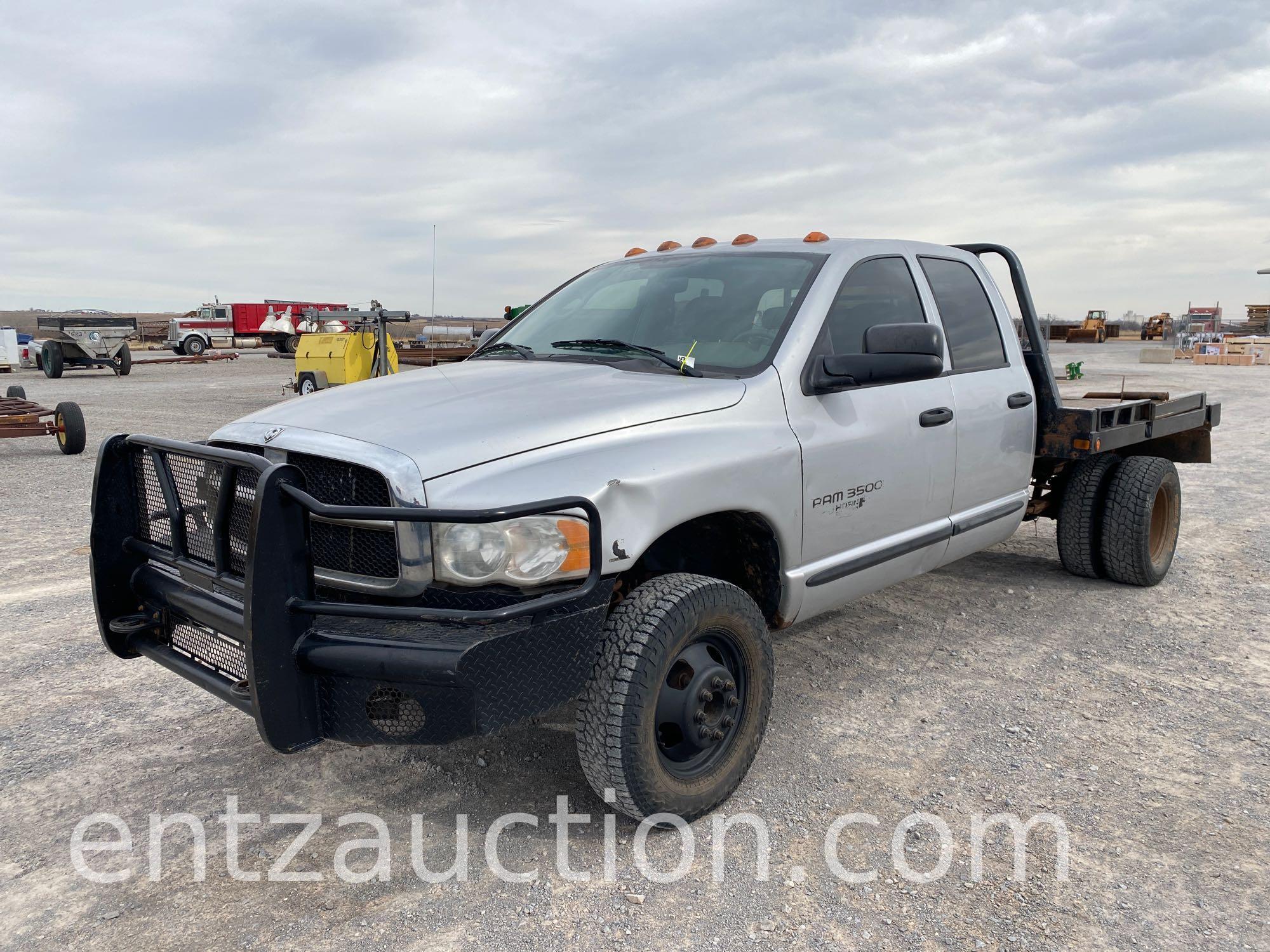 2005 DODGE 3500 RAM PICKUP, 4 DOOR, 4X4,