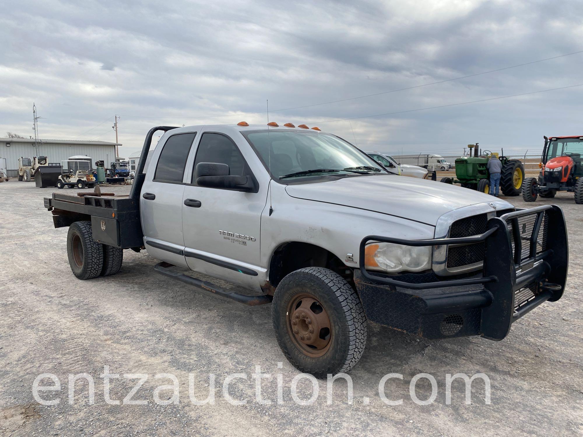 2005 DODGE 3500 RAM PICKUP, 4 DOOR, 4X4,