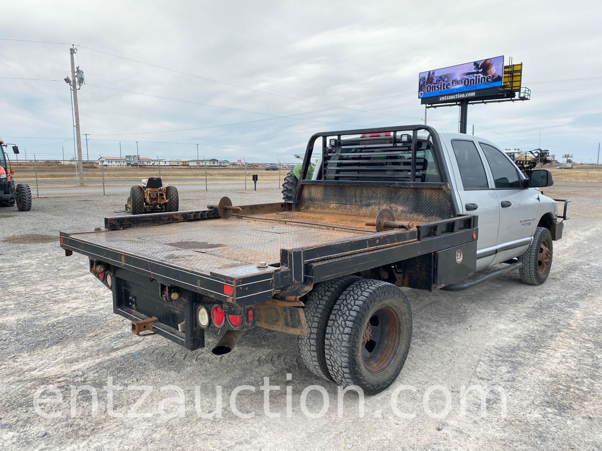 2005 DODGE 3500 RAM PICKUP, 4 DOOR, 4X4,