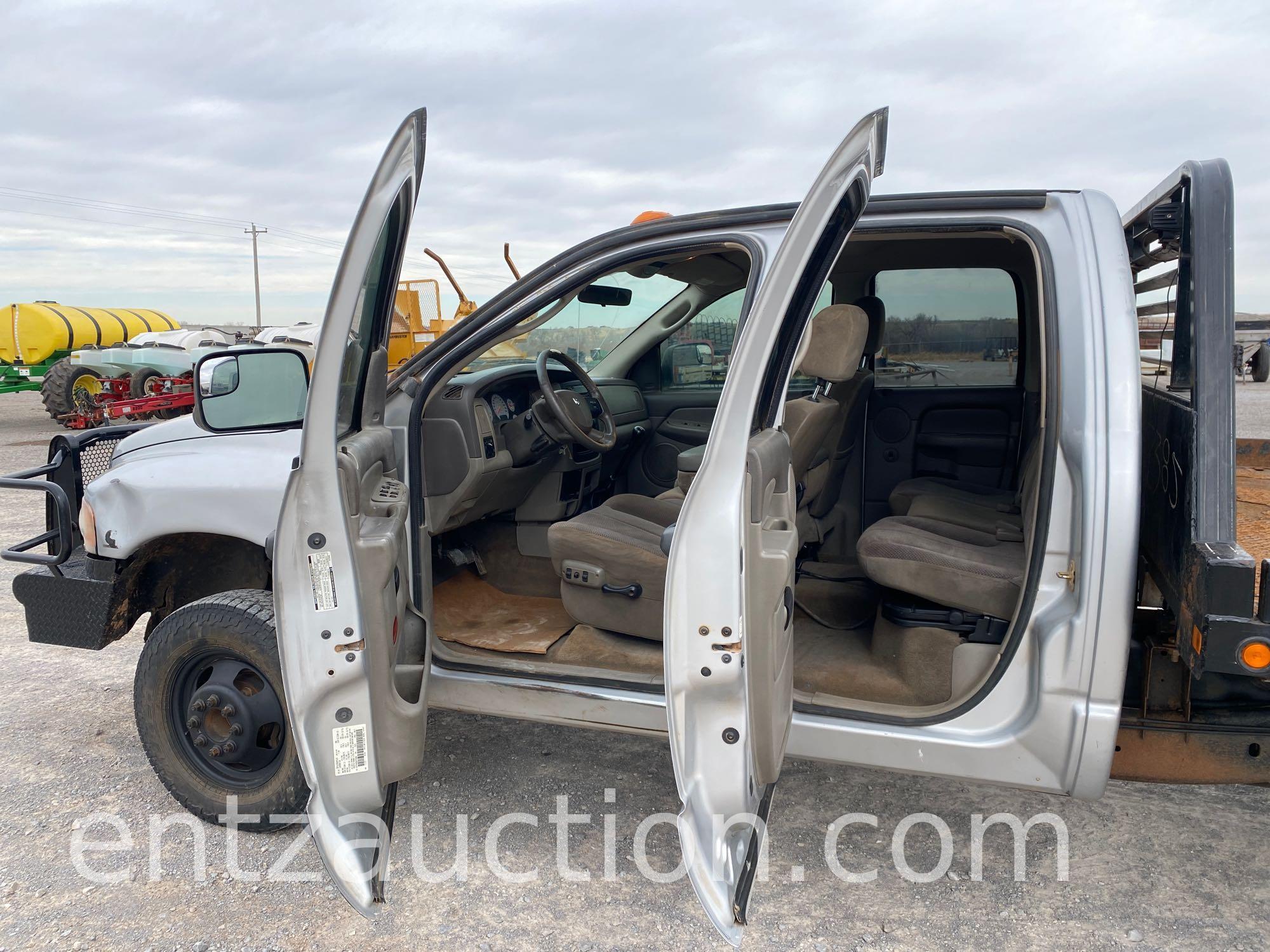 2005 DODGE 3500 RAM PICKUP, 4 DOOR, 4X4,