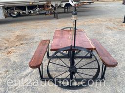 54" CUSTOM MADE RANCH STYLE PICNIC TABLE, CEDAR