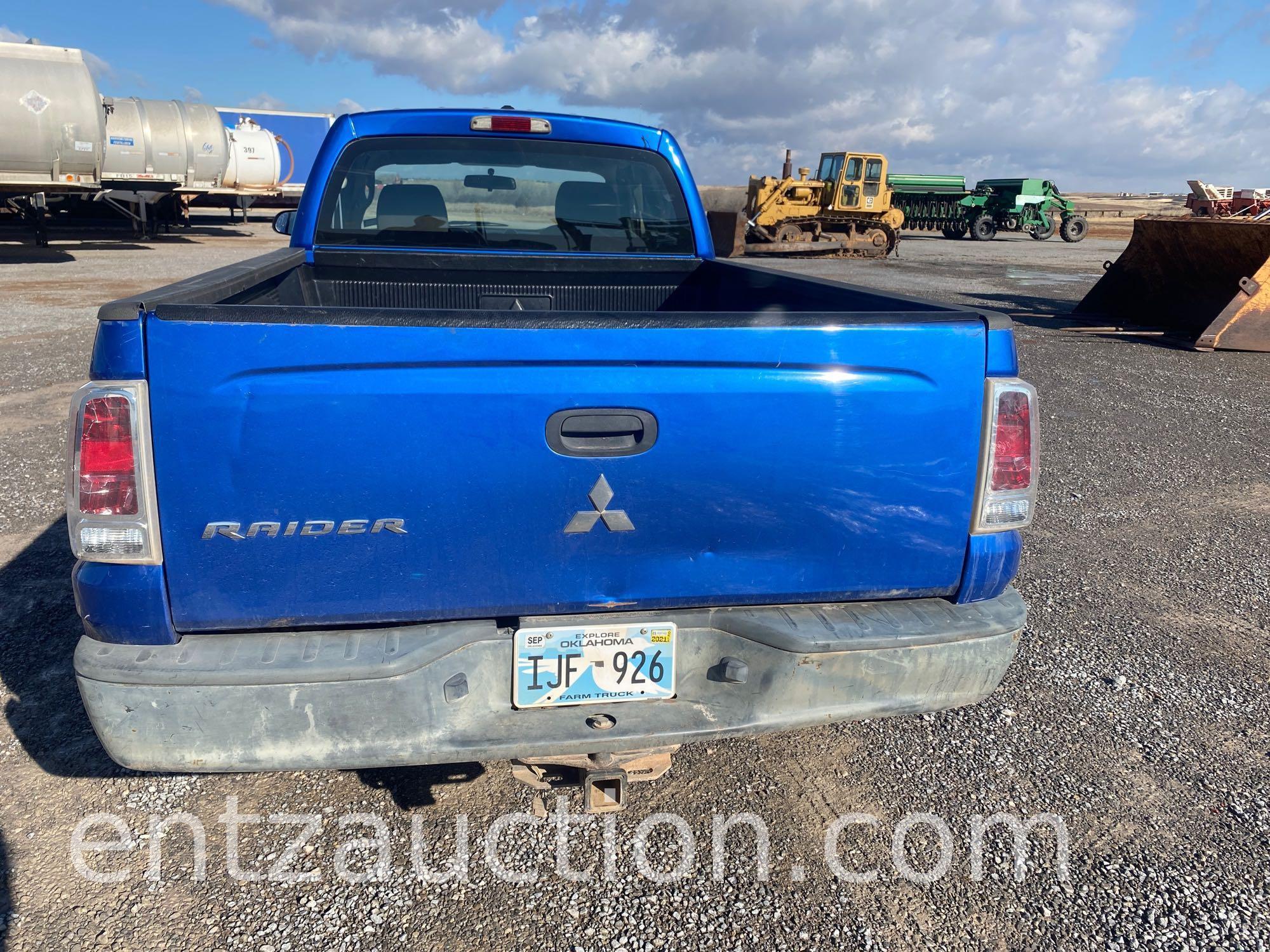 2007 MITSUBISHI RAIDER PICKUP, 2X4, SUPERCAB,