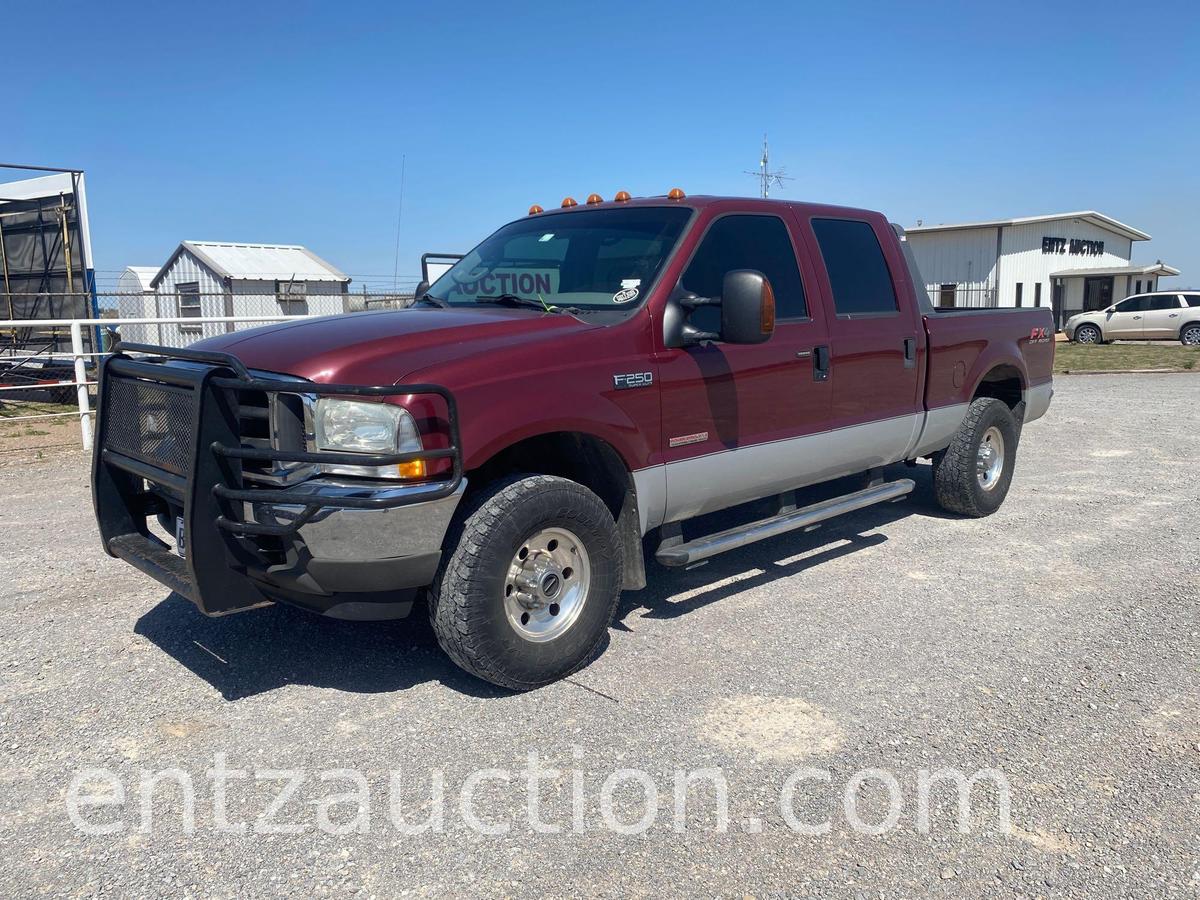 2004 FORD F250 XLT SUPER DUTY PICKUP, 4X4, AUTO