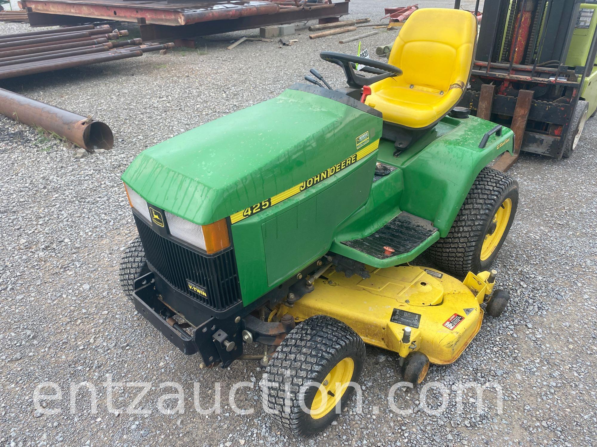 JD 425 LAWN MOWER, 54", ALL WHEEL STEER,