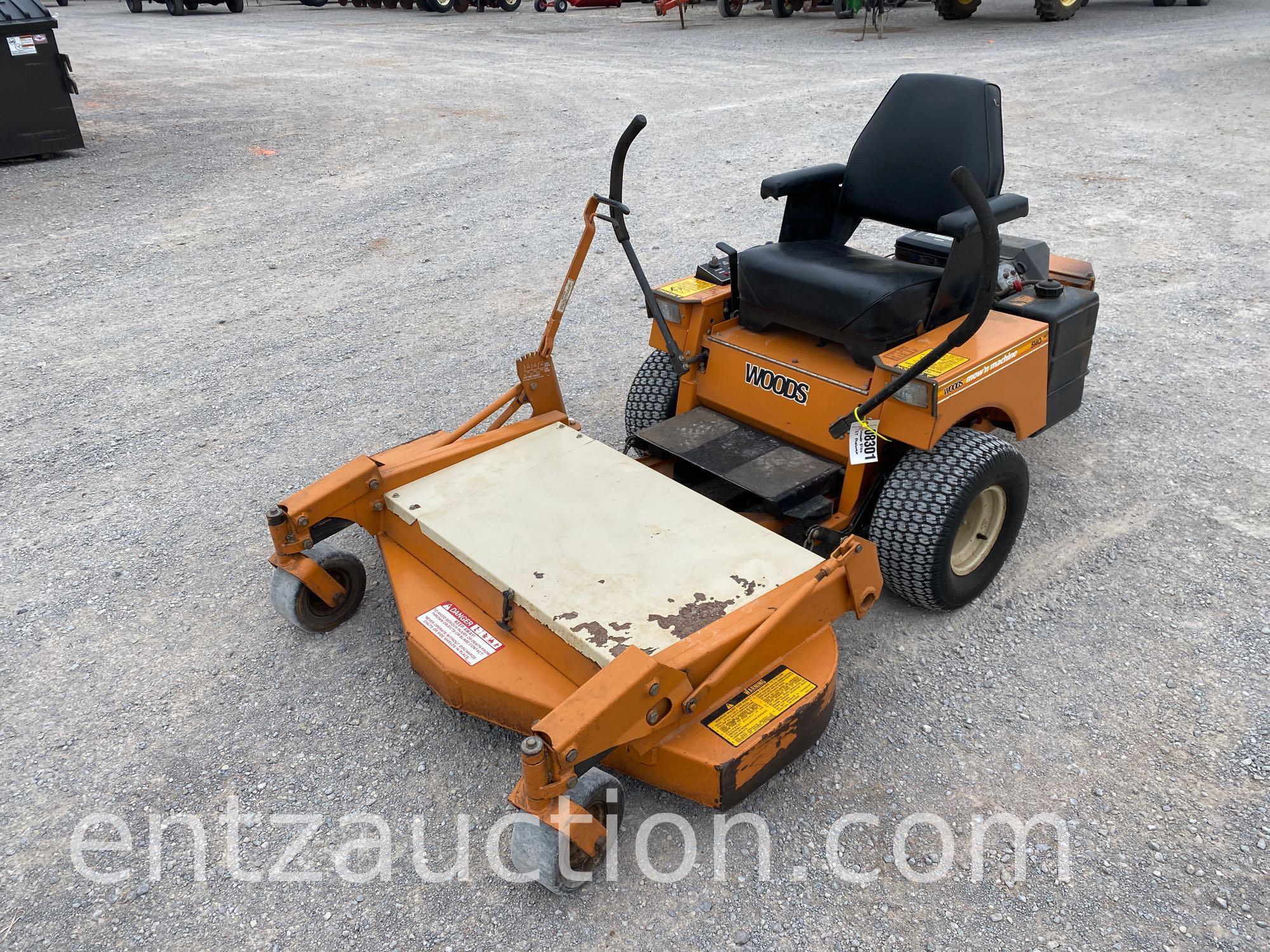 WOODS 5140 ZERO TURN MOWER, 48" CUTTING DECK,