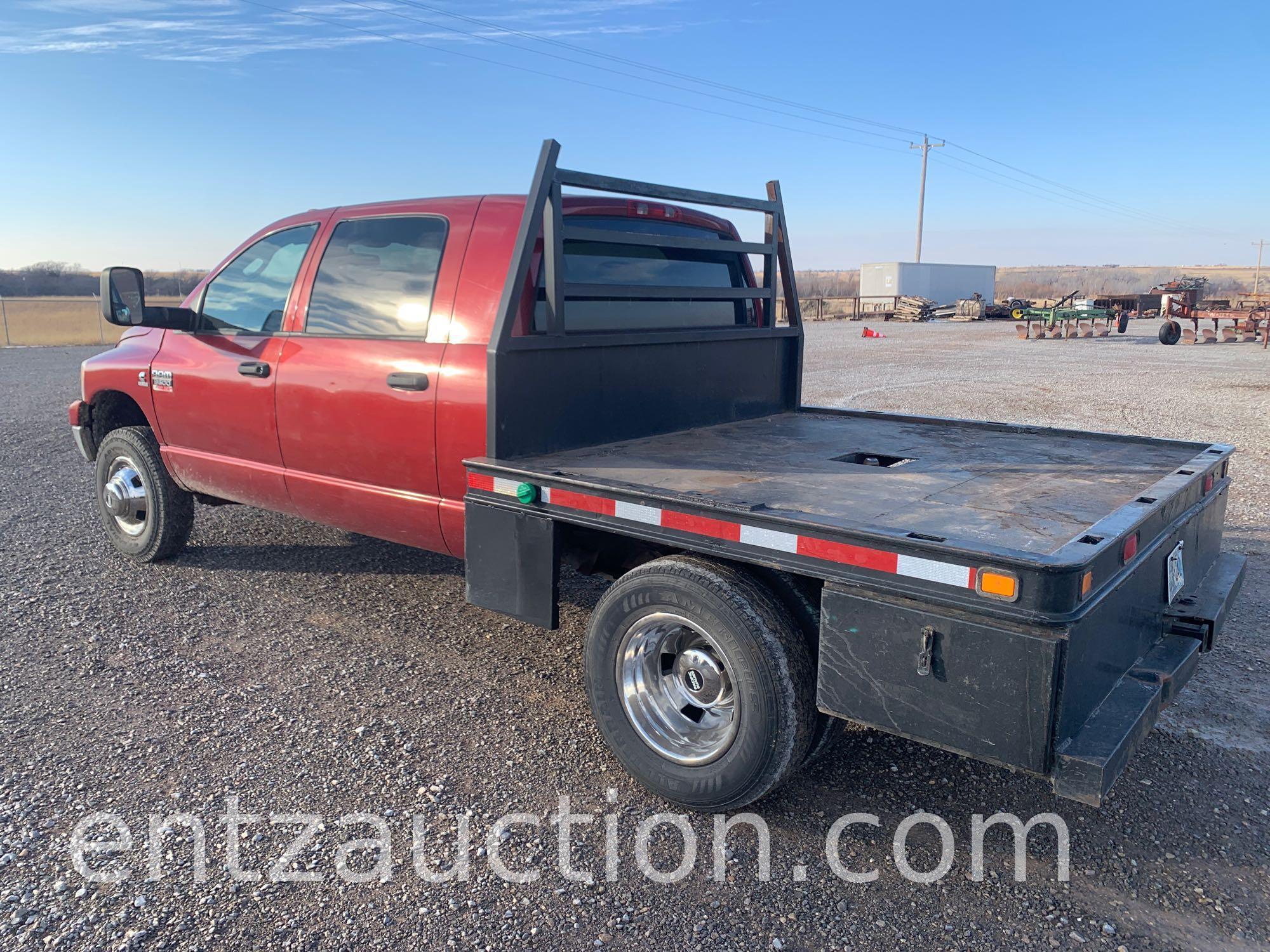 2007 DODGE 3500 PICKUP, 6.7 CUMMINS, DIESEL,