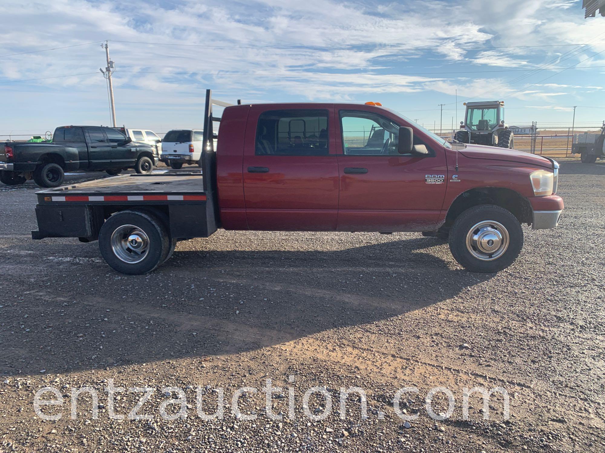 2007 DODGE 3500 PICKUP, 6.7 CUMMINS, DIESEL,