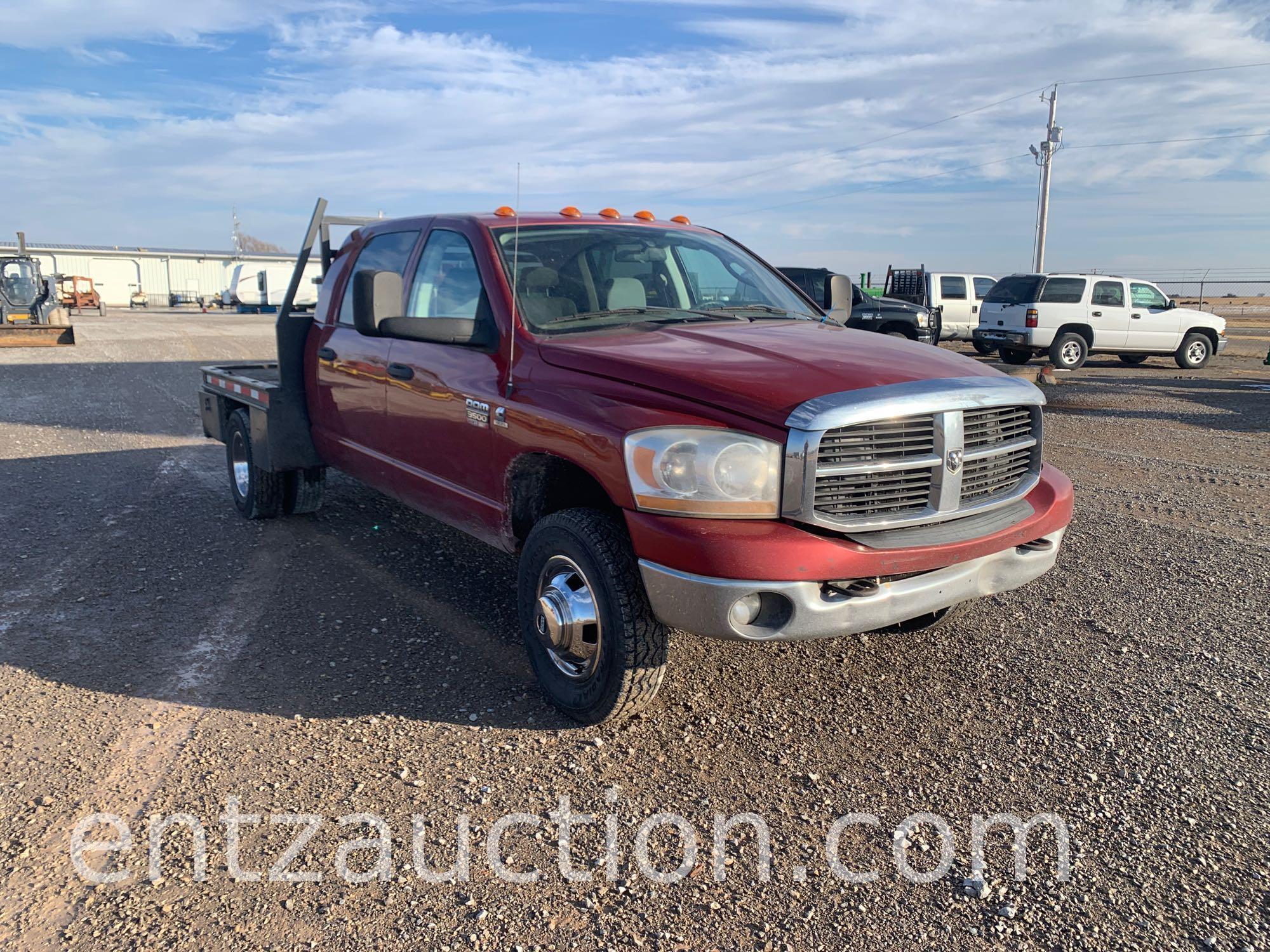 2007 DODGE 3500 PICKUP, 6.7 CUMMINS, DIESEL,