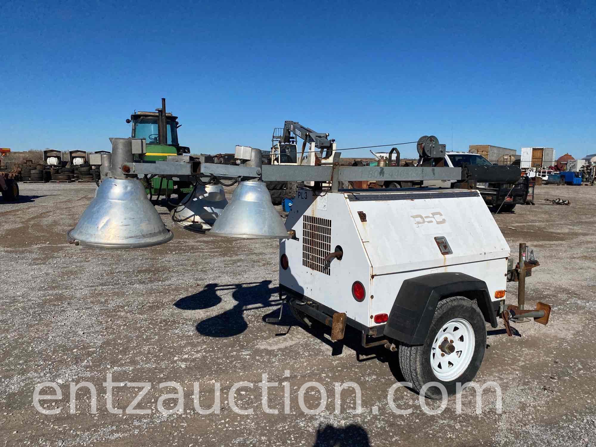 MAGNUM LIGHT TOWER, 3 CYL. ISUZU DIESEL ENGINE,