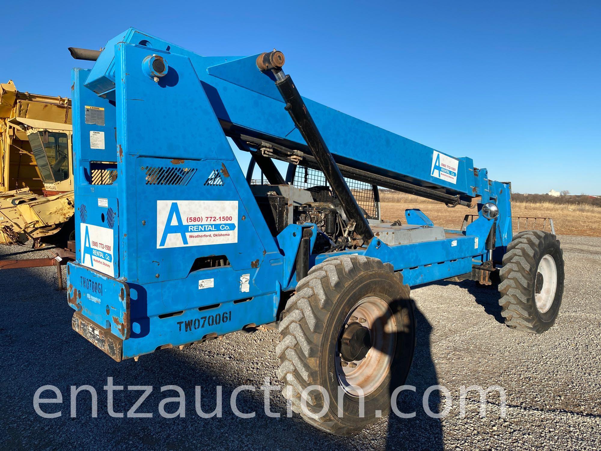 2007 GENIE GTH-842 TELEHANDLER, DIESEL,