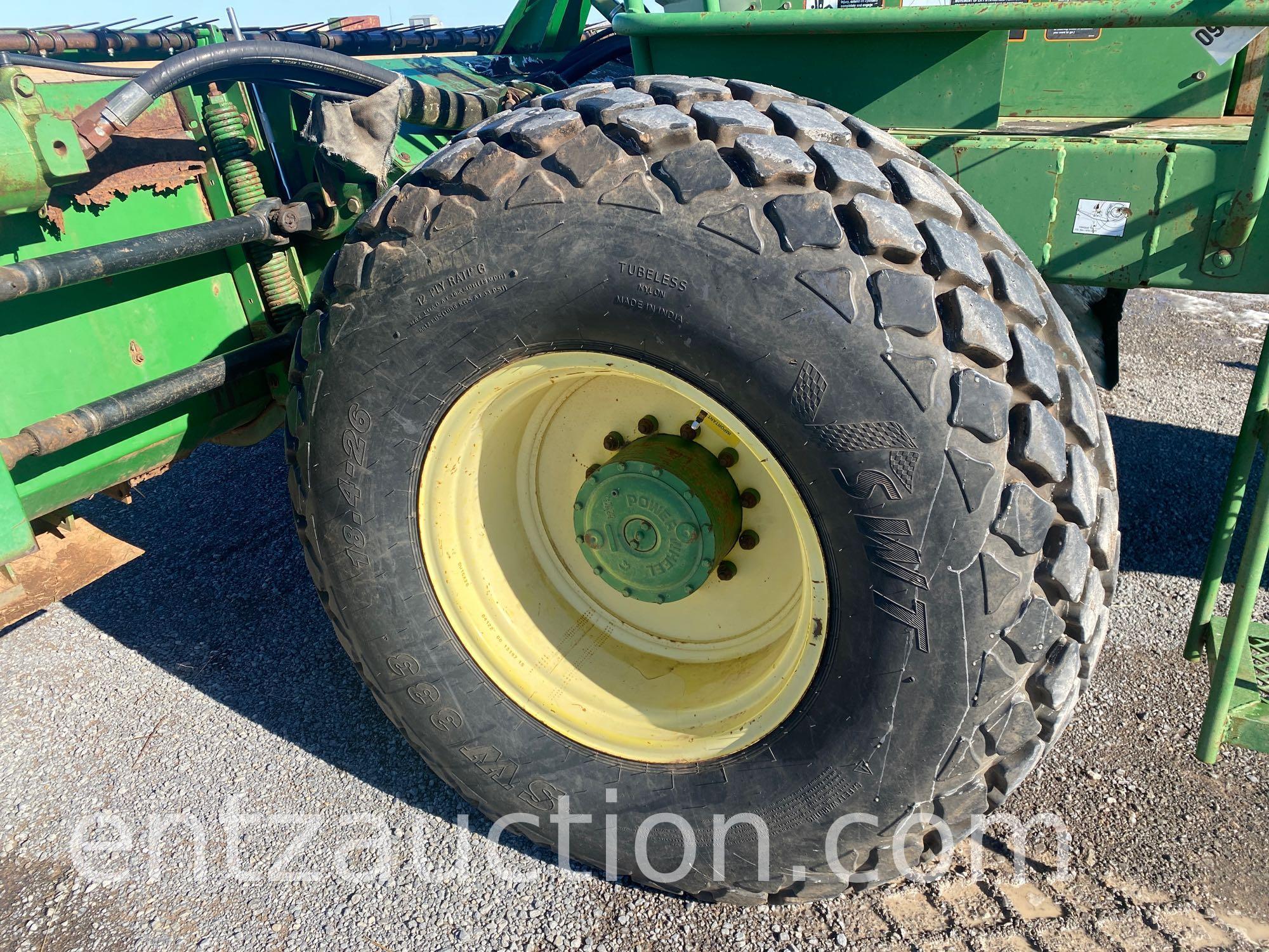 1997 JD 4890 SELF PROPELLED SWATHER, CAB AND AIR,