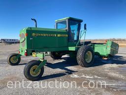 1997 JD 4890 SELF PROPELLED SWATHER, CAB AND AIR,